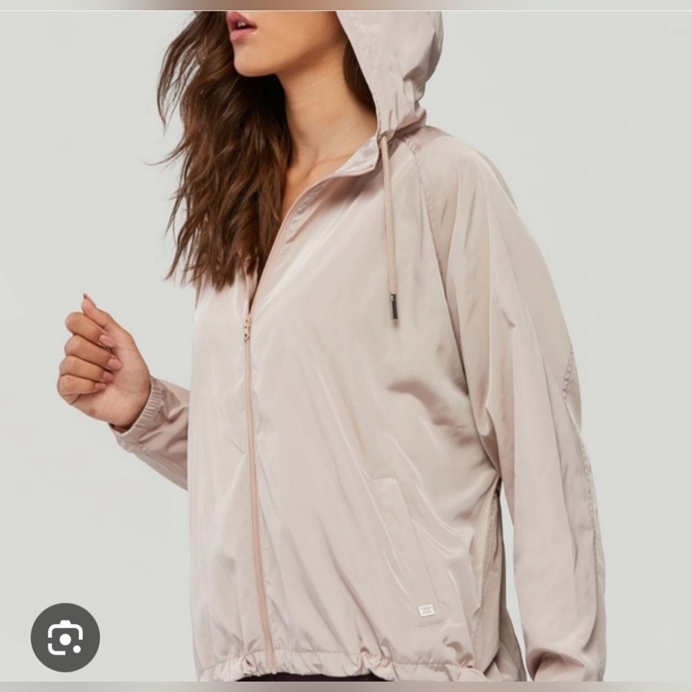 Soia & Kio Oaklynn Jacket, Water repenlent and windbreaker size L/XL Rose, Blush